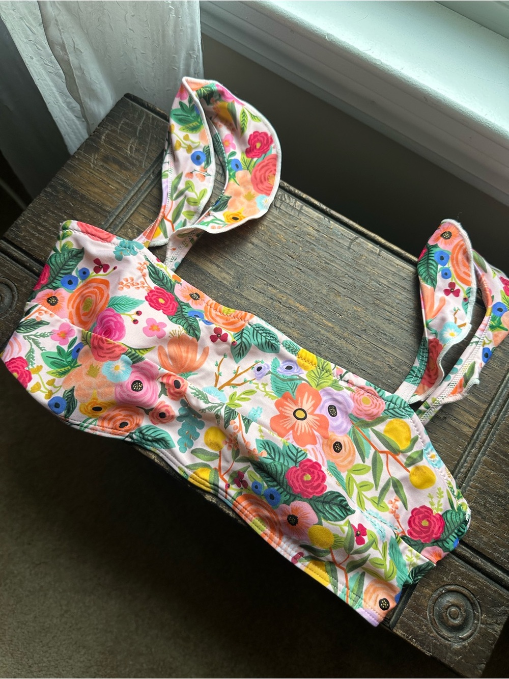 Summersalt x Rifle Paper Co. • Ruffle Oasis Bikini Top
